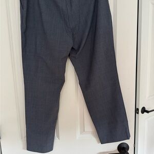 Size 10 theory Treeca navy blue plaid side zipper pants in good wood